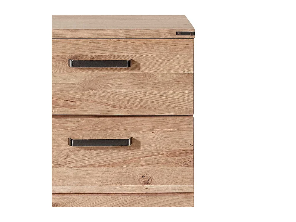 Garderobenschuhschrank mit Wildeiche furniert 65 cm breit