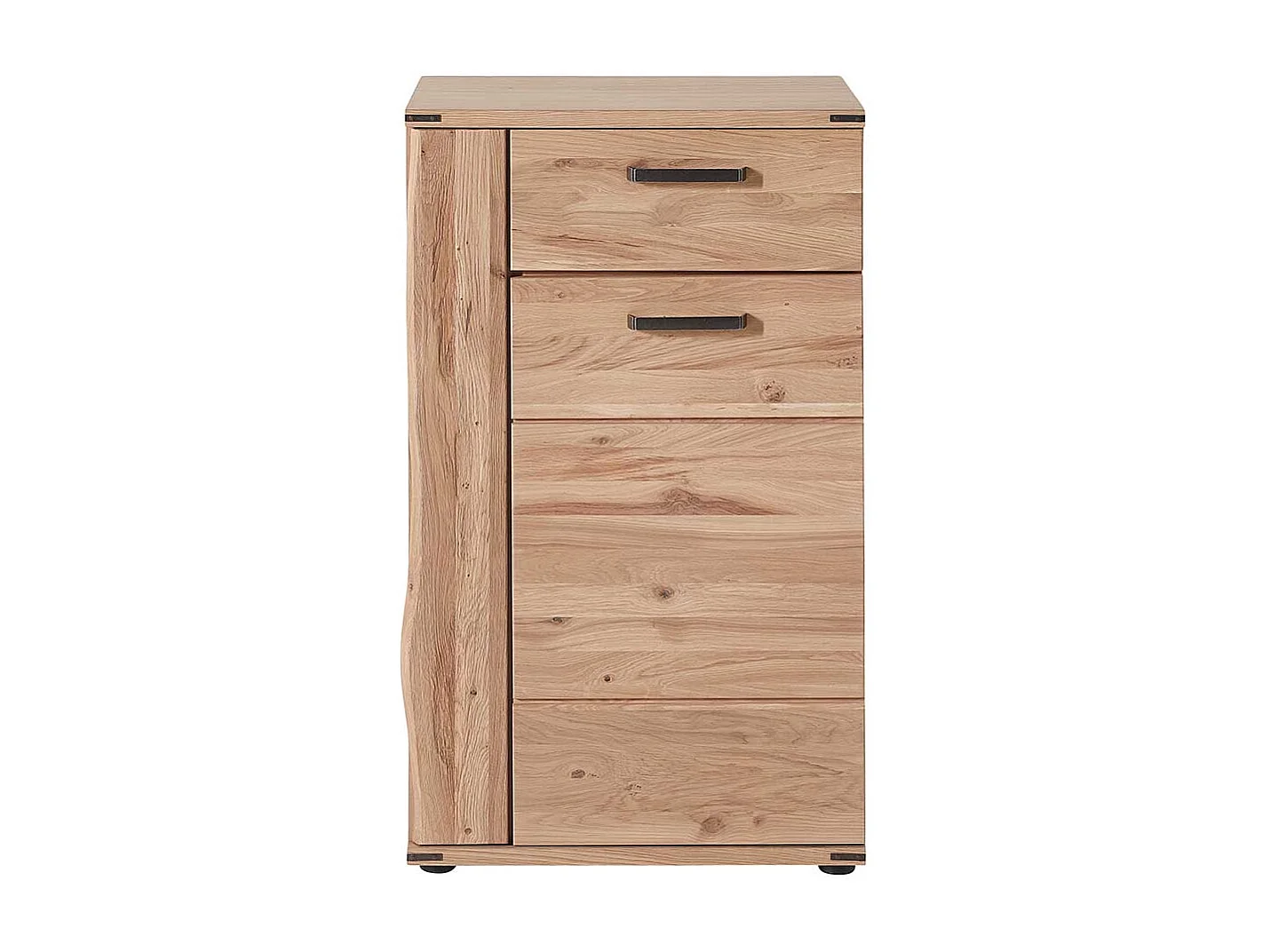 Garderobenschuhschrank mit Wildeiche furniert 65 cm breit