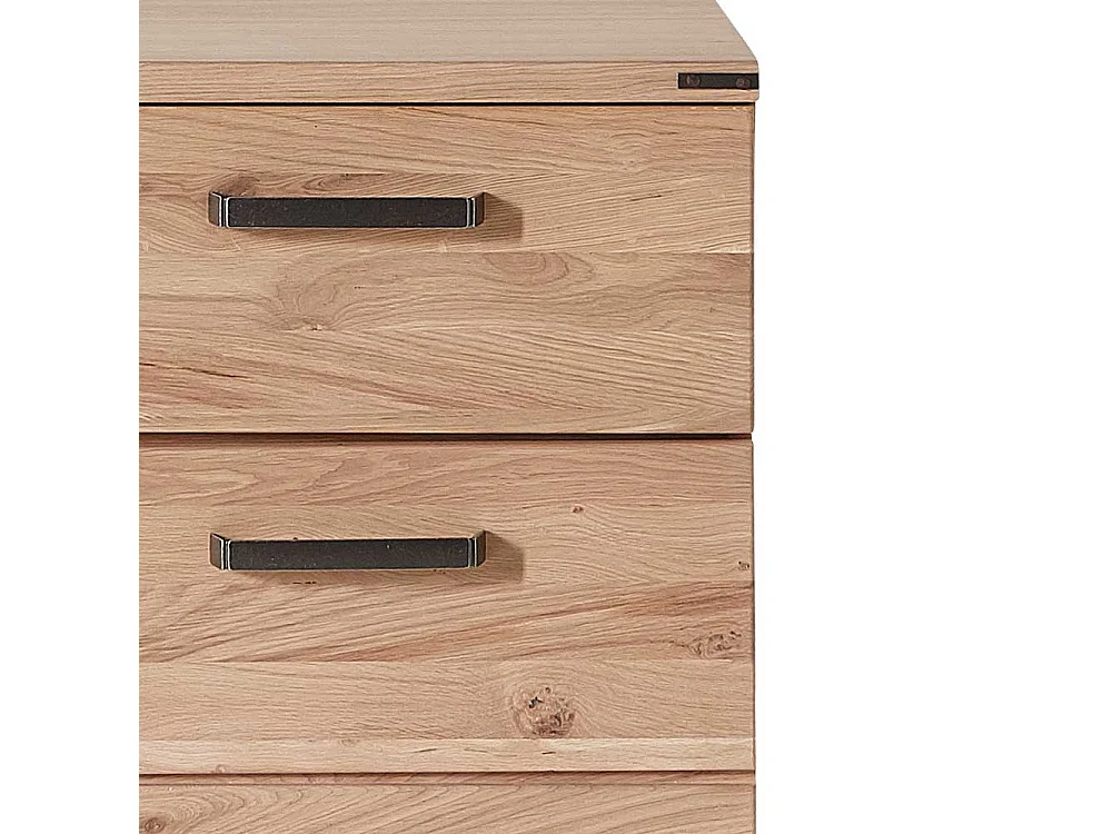 Garderobenschuhschrank mit Wildeiche furniert 65 cm breit