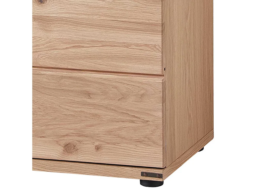 Garderobenschuhschrank mit Wildeiche furniert 65 cm breit