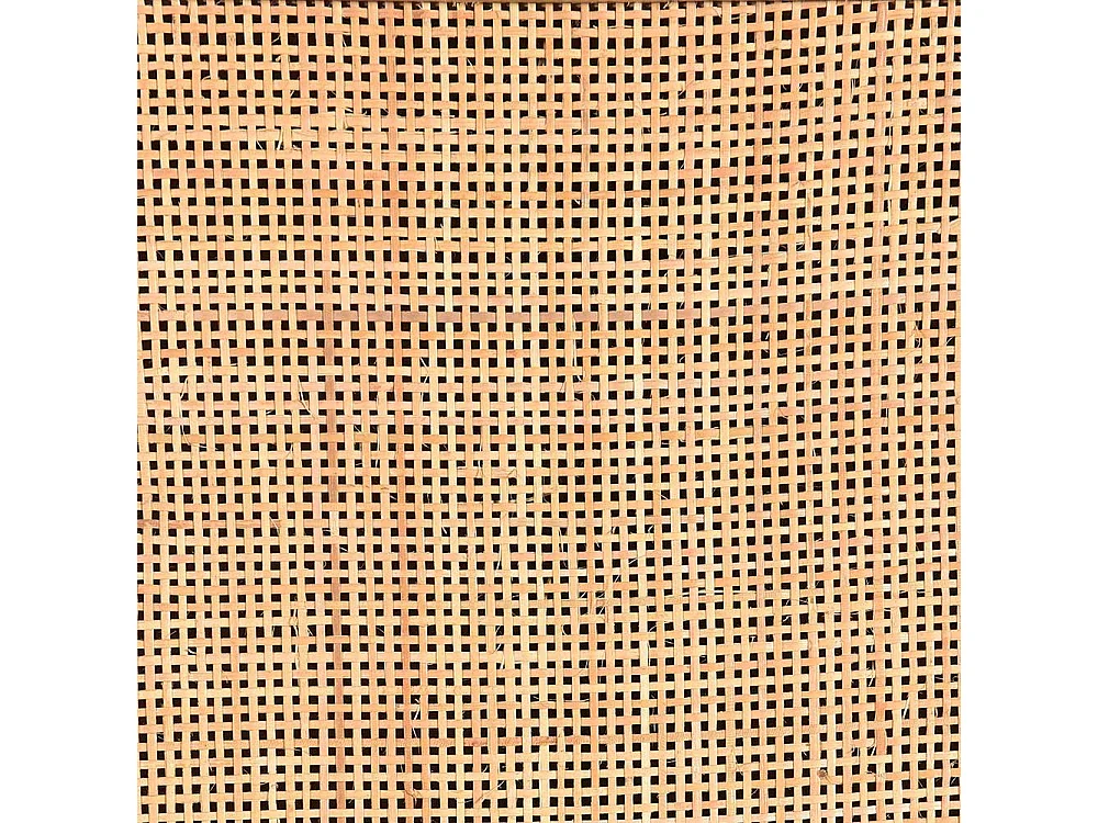 Schuhklappenschrank mit Schublade Rattan und Massivholz Mangobaum