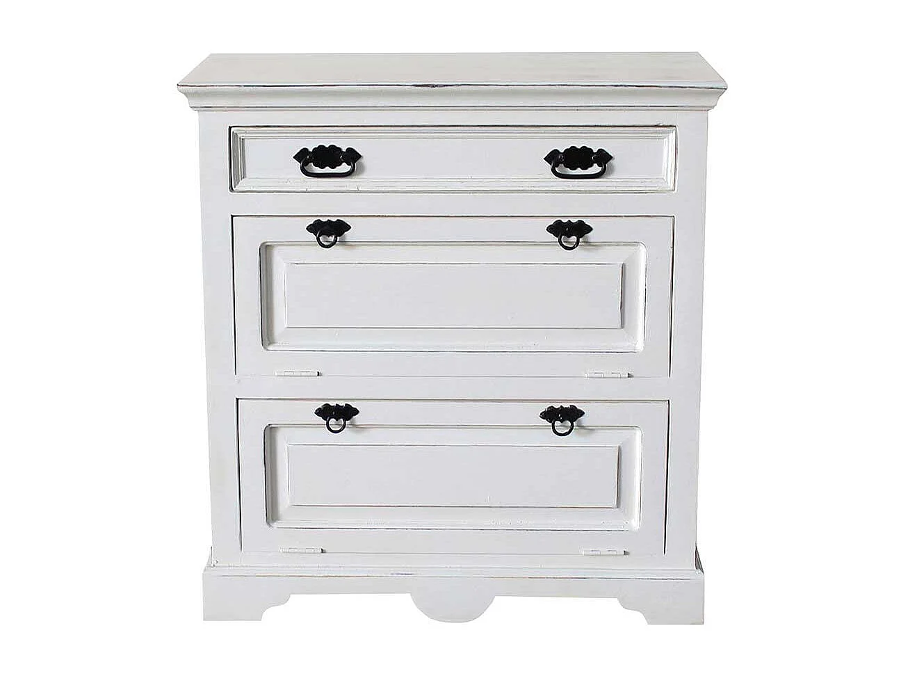 Schuhkipper in Antikweiß 85 cm breit