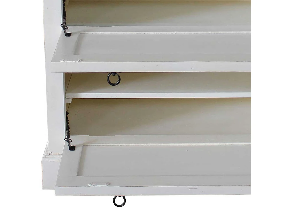 Schuhkipper in Antikweiß 85 cm breit