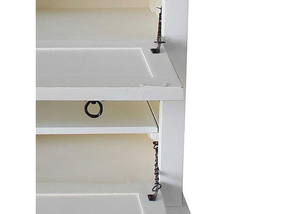 Schuhkipper in Antikweiß 85 cm breit