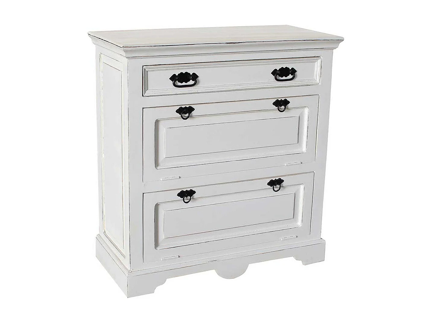 Schuhkipper in Antikweiß 85 cm breit