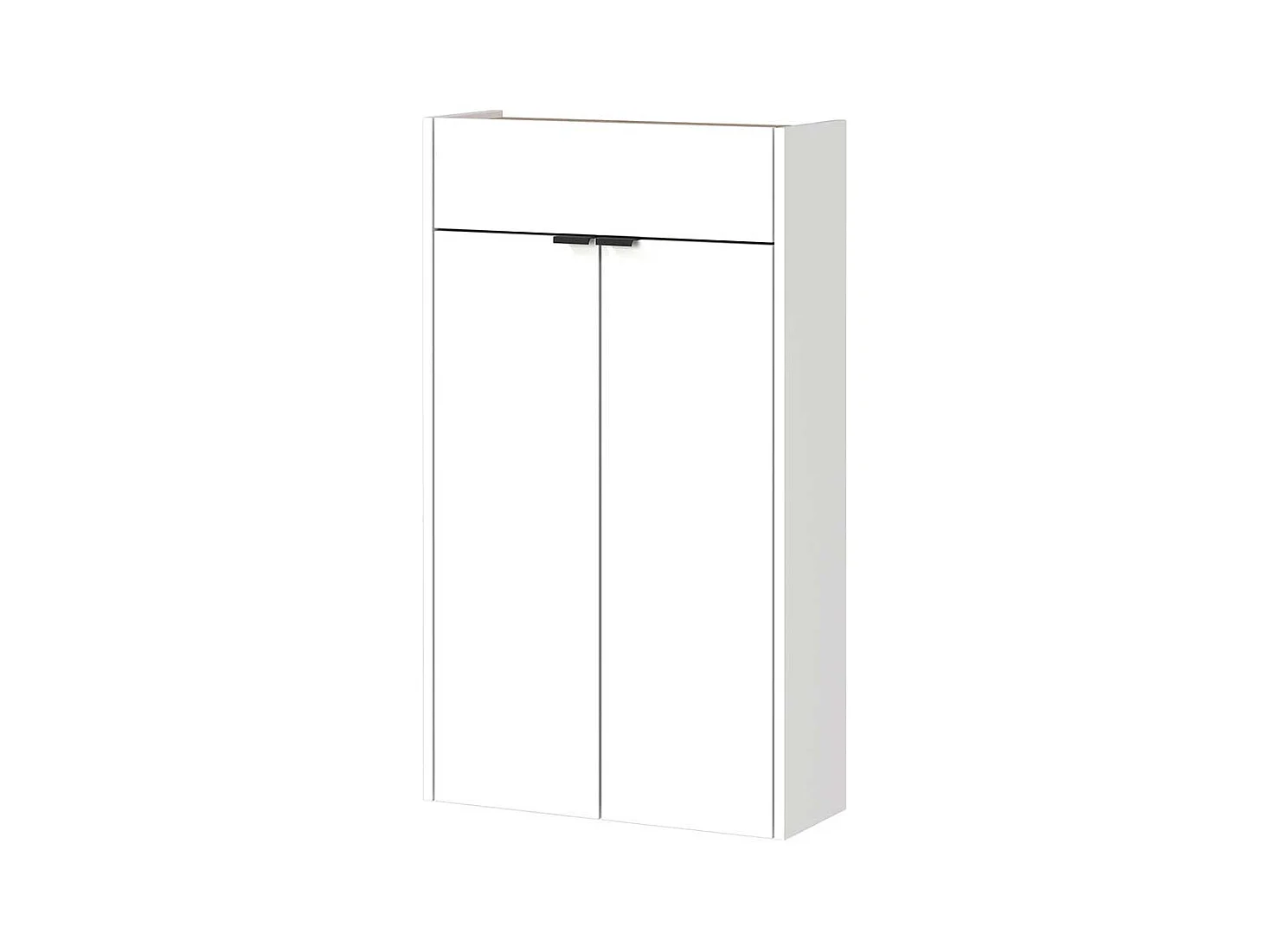 Schuhschrank Schuh Schrank mit Metallgriffen und Drehtüren