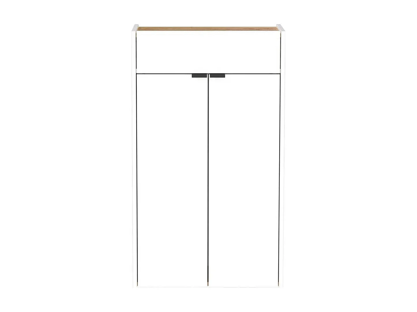 Schuhschrank Schuh Schrank mit Metallgriffen und Drehtüren