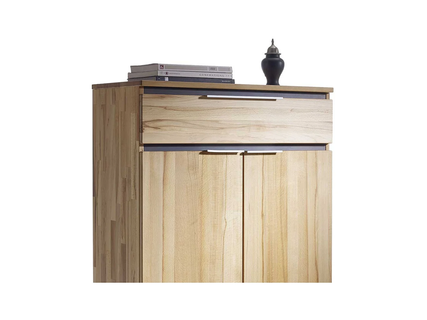 Garderoben Schuhschrank aus Kernbuche Massivholz 80 cm breit