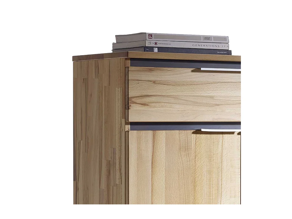 Garderoben Schuhschrank aus Kernbuche Massivholz 80 cm breit