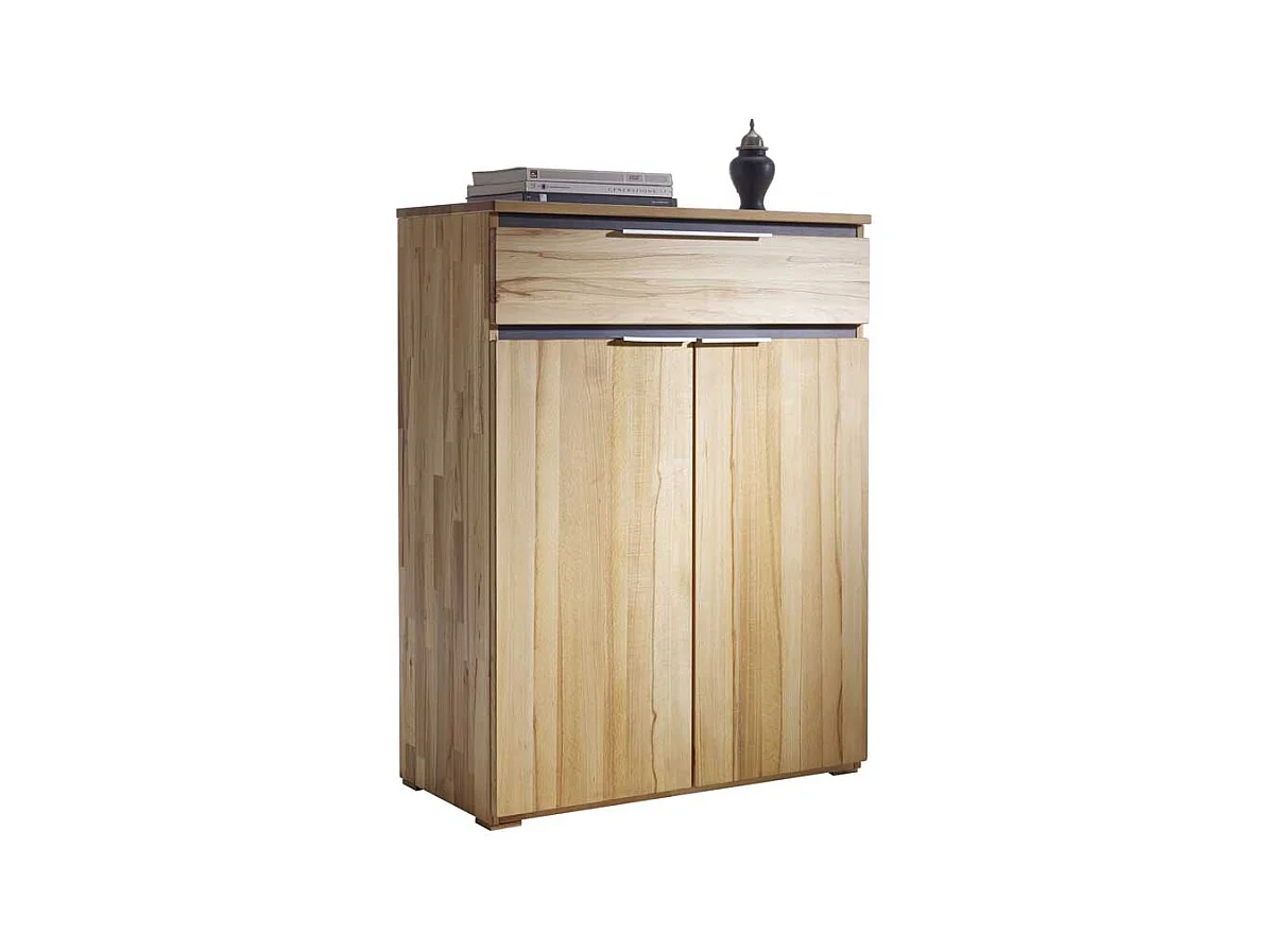 Garderoben Schuhschrank aus Kernbuche Massivholz 80 cm breit