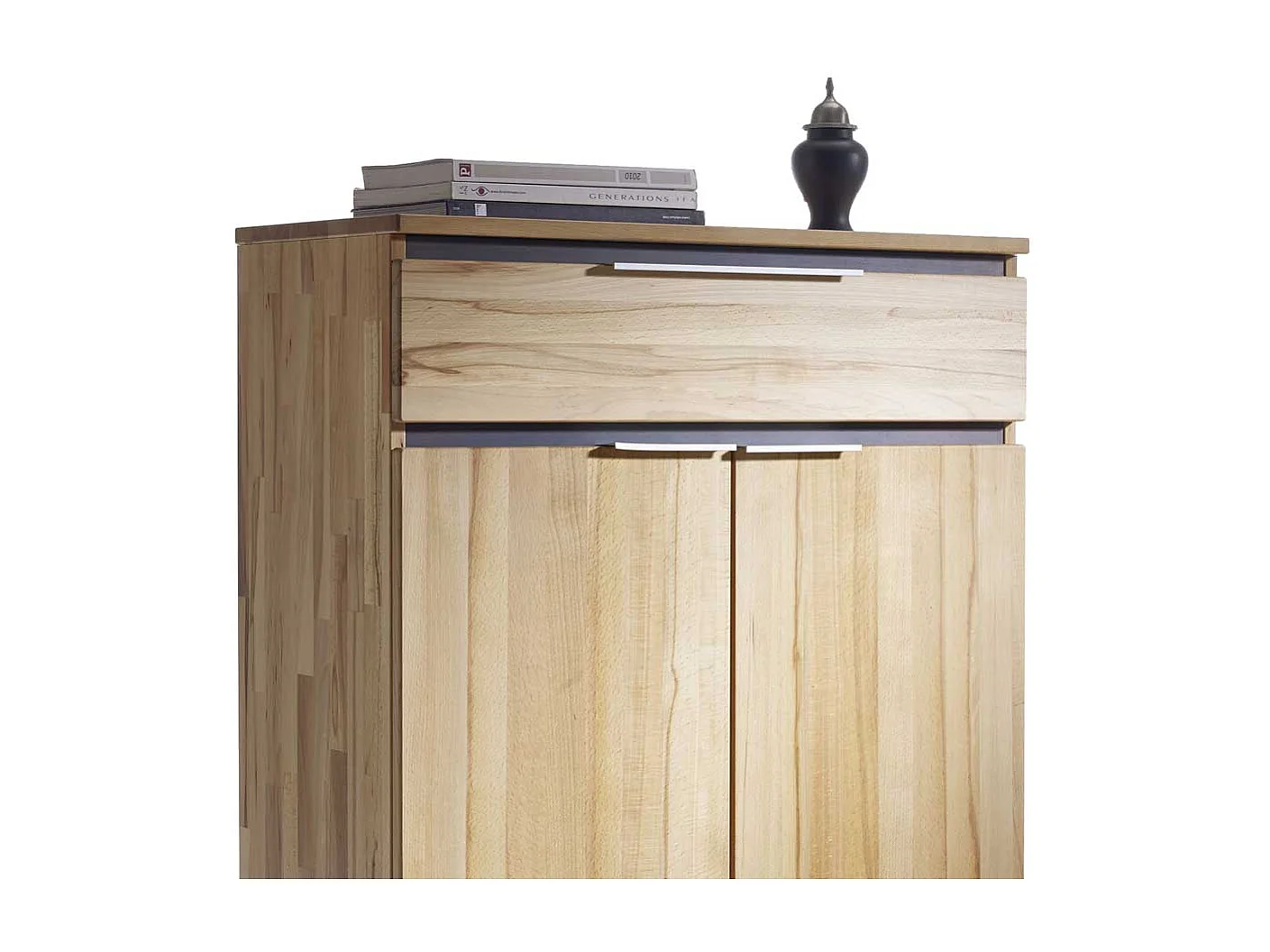 Garderoben Schuhschrank aus Kernbuche Massivholz 80 cm breit