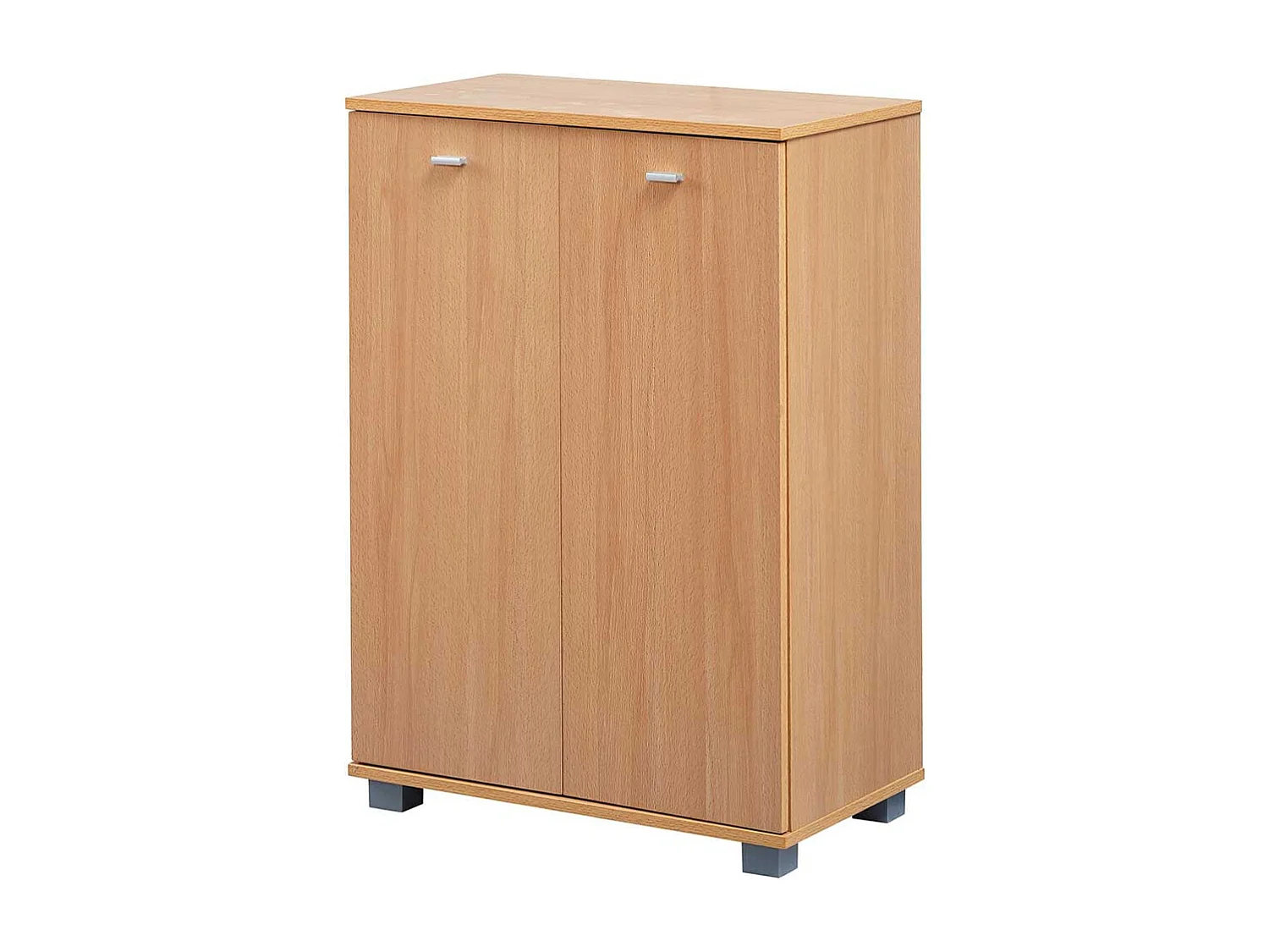 Schuhschrank Holzoptik in Buchefarben 60x90x35 cm