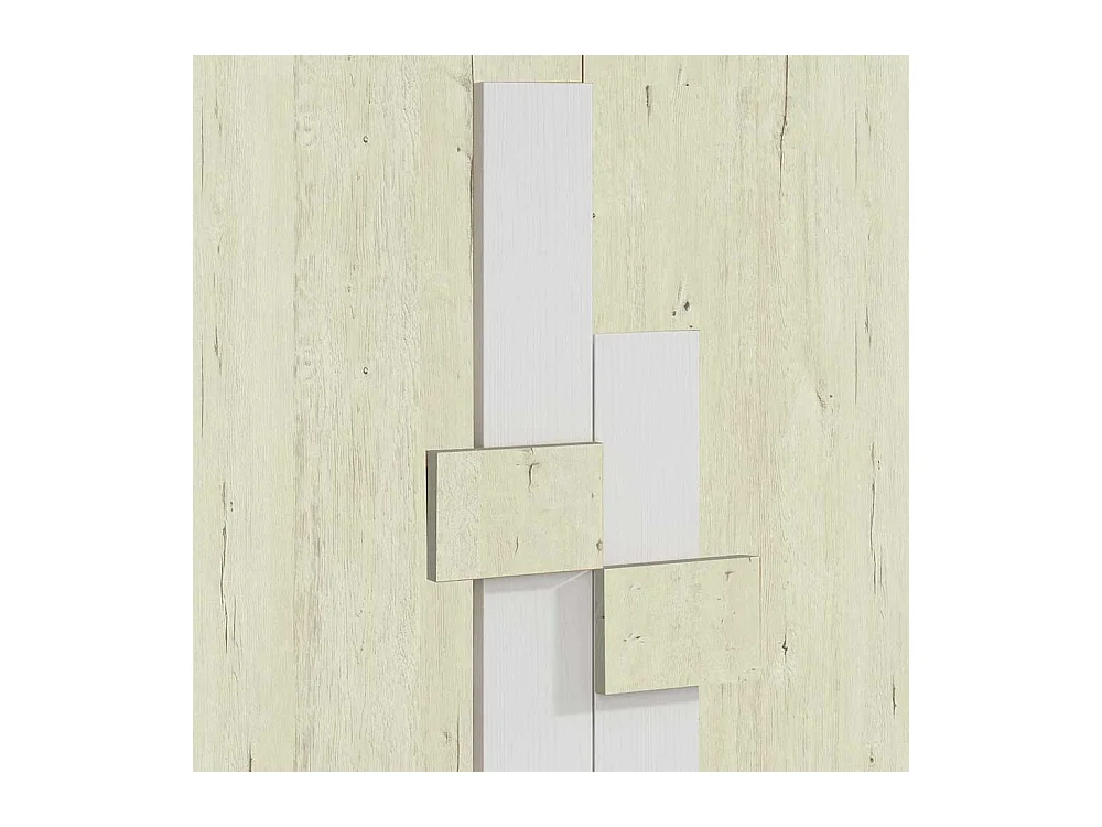 Garderobenschuhschrank in Creme Weiß 2-türig