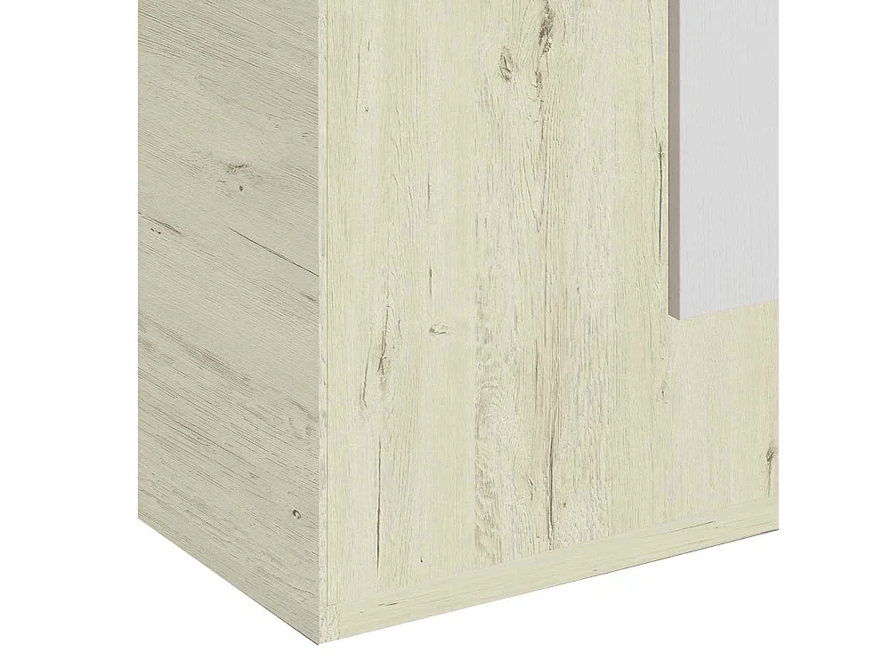 Garderobenschuhschrank in Creme Weiß 2-türig