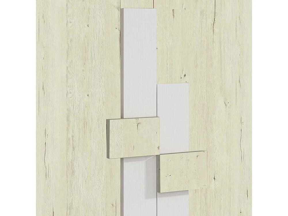 Garderobenschuhschrank in Creme Weiß 2-türig