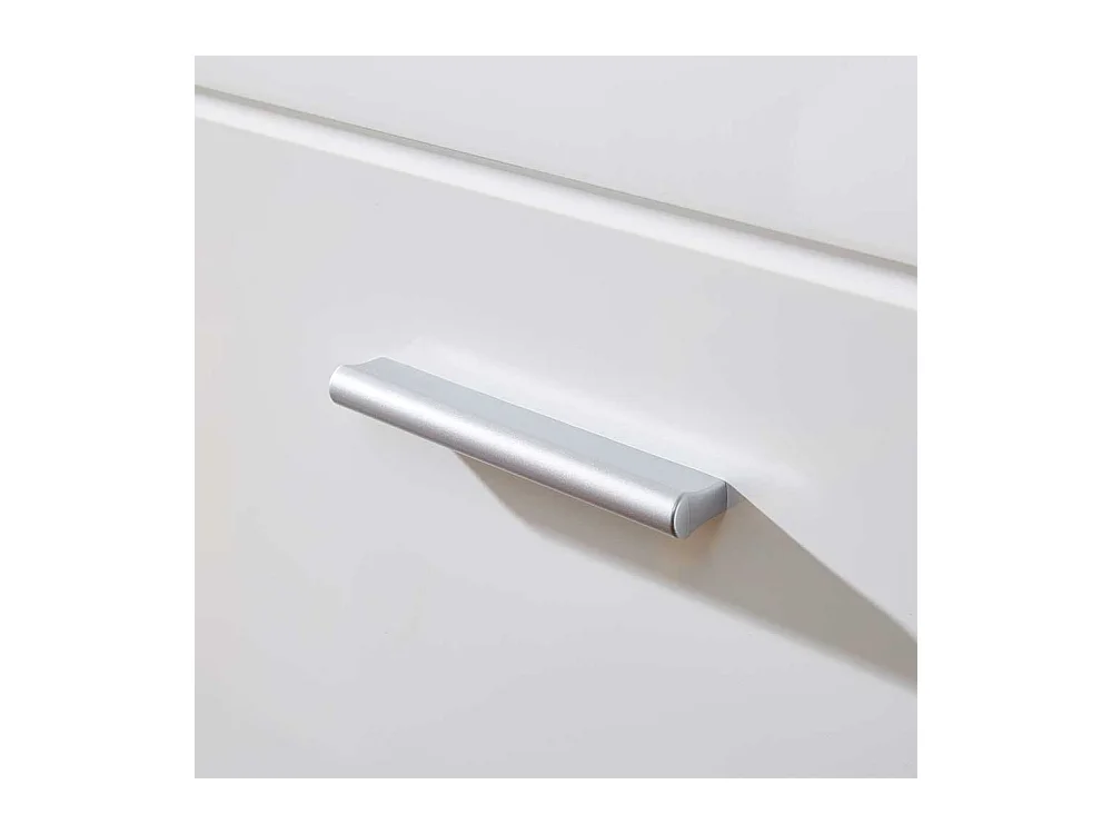 Hochglanz Schuhschrank in Weiß 2 türig