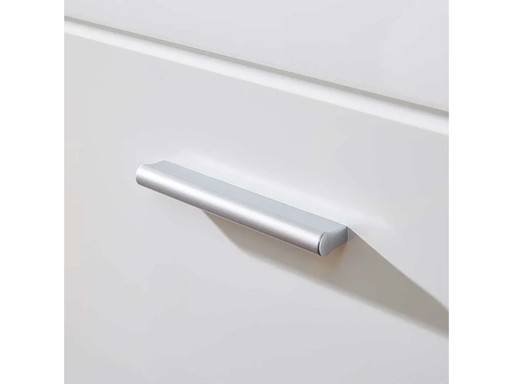 Hochglanz Schuhschrank in Weiß 2 türig