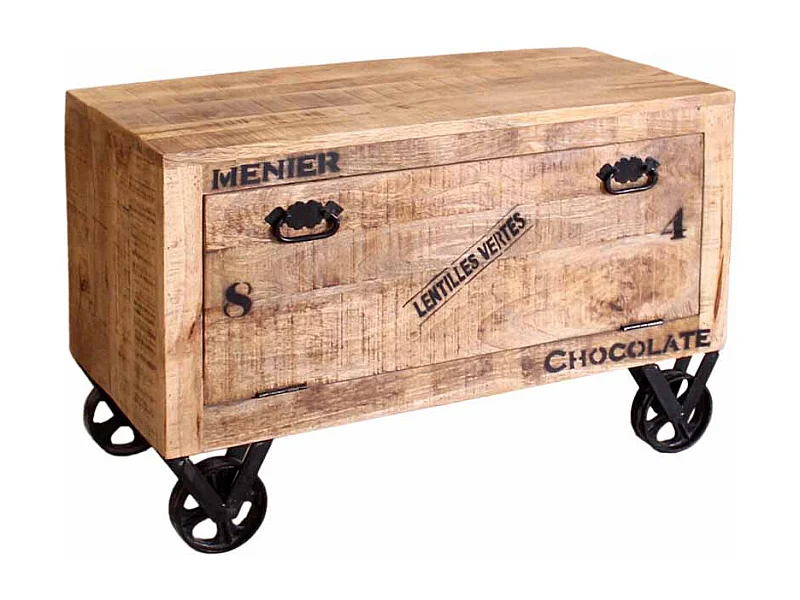 Schuhschrank mit Rollen Loft Design