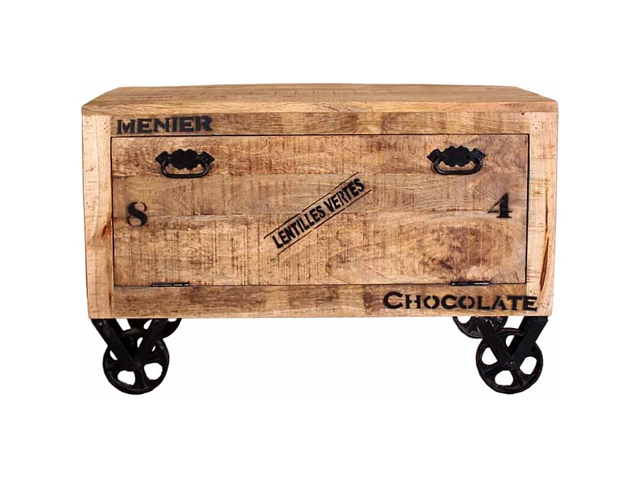 Schuhschrank mit Rollen Loft Design