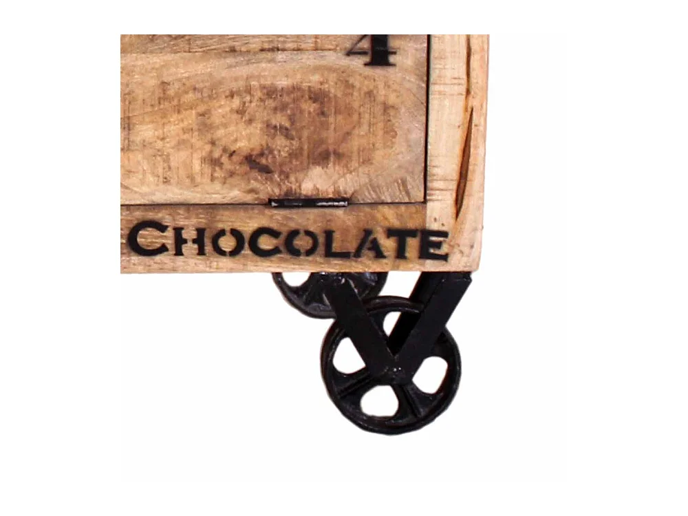 Schuhschrank mit Rollen Loft Design