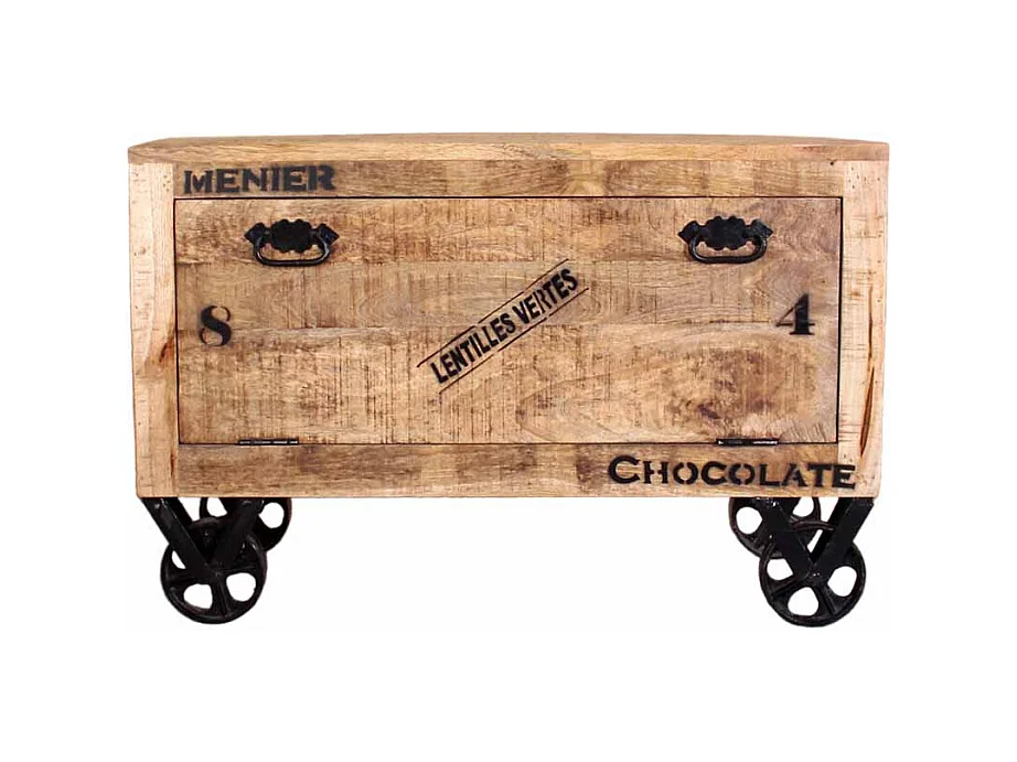 Schuhschrank mit Rollen Loft Design