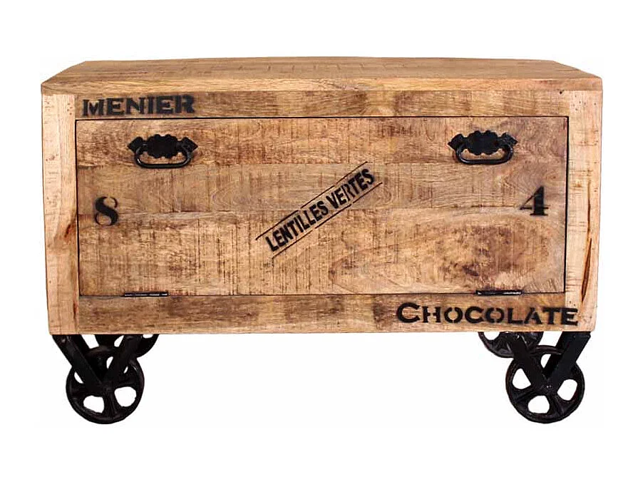 Schuhschrank mit Rollen Loft Design