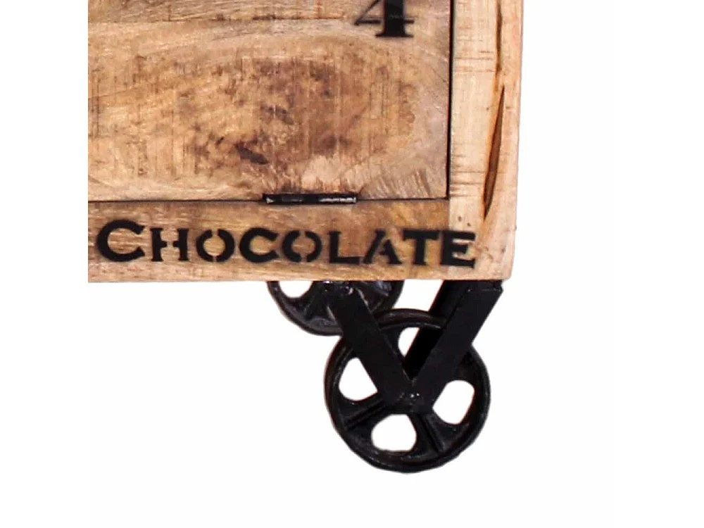 Schuhschrank mit Rollen Loft Design