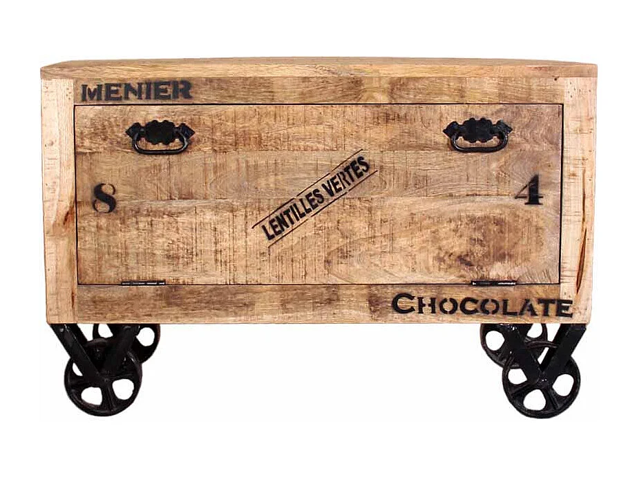 Schuhschrank mit Rollen Loft Design