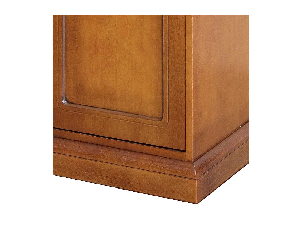 Schuhschrank Nussbaumfarben im klassischen Stil 106 cm hoch