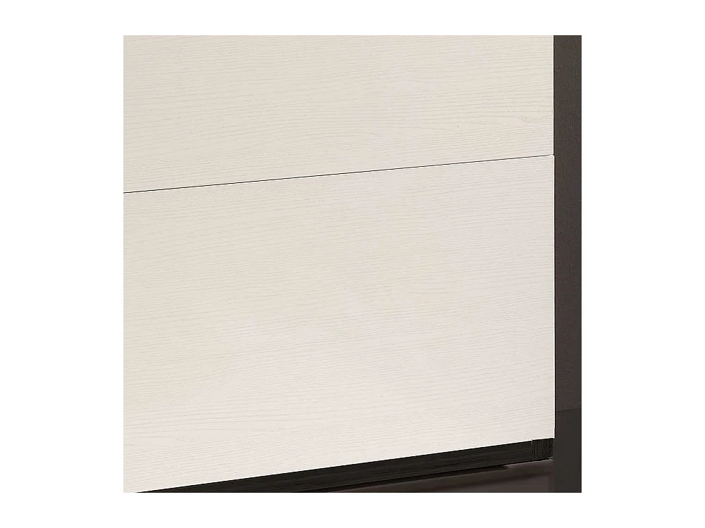 Garderobenschuhschrank in Weiß und Schwarz zwei Klappen