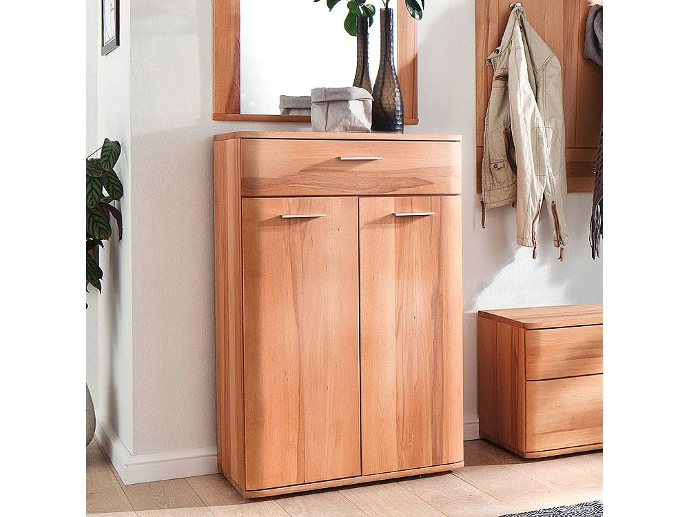 Schuhschrank Schuh Schrank mit einer Schublade und Metallgriffen