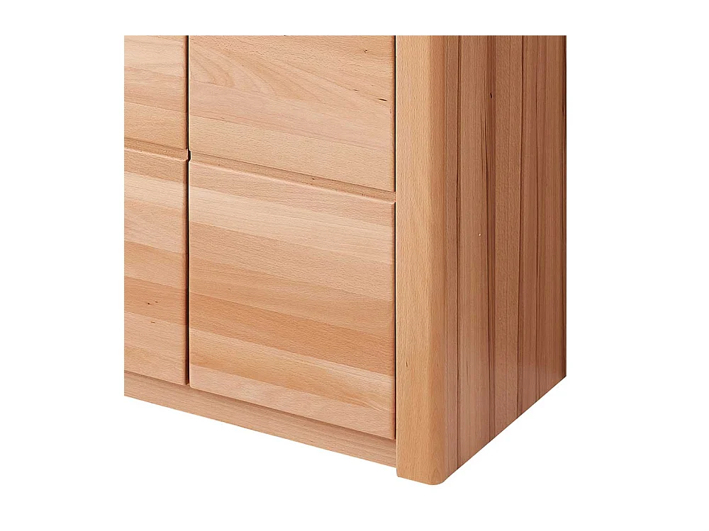 Schuh Schrank in Kernbuchefarben Drehtüren