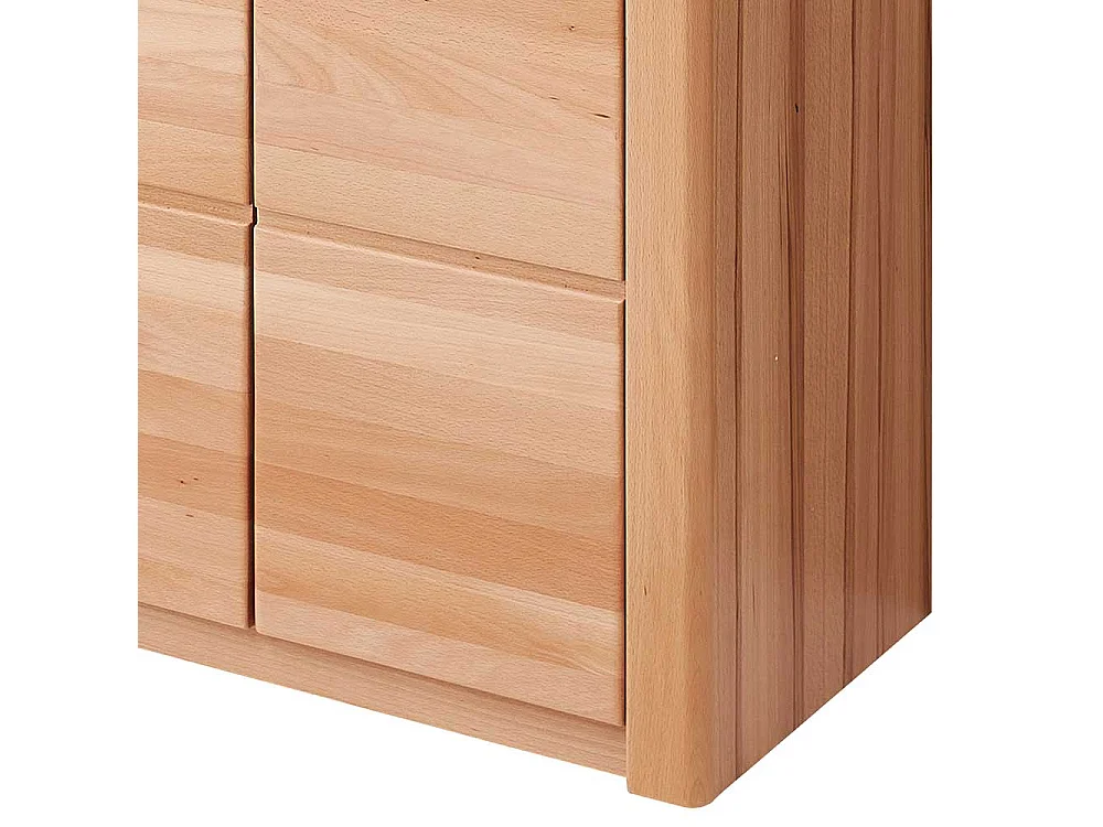 Schuh Schrank in Kernbuchefarben Drehtüren