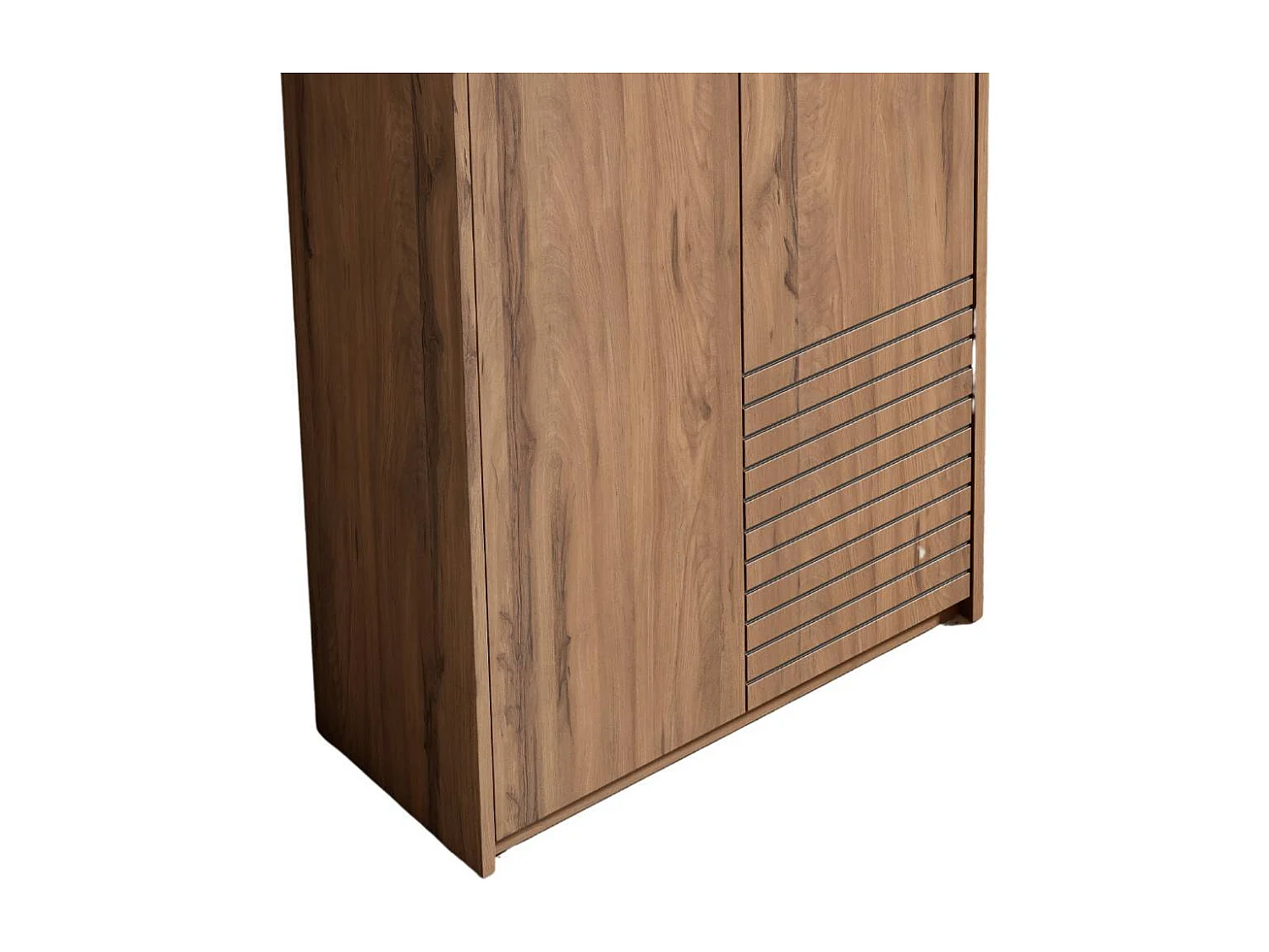 Garderobenschuhschrank Schuh Schrank mit Drehtüren in Holz Braun