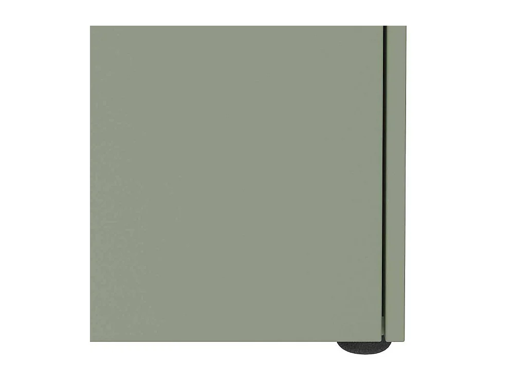 Schuhschrank Schuh Schrank in Graugrün mit Metallgriffen