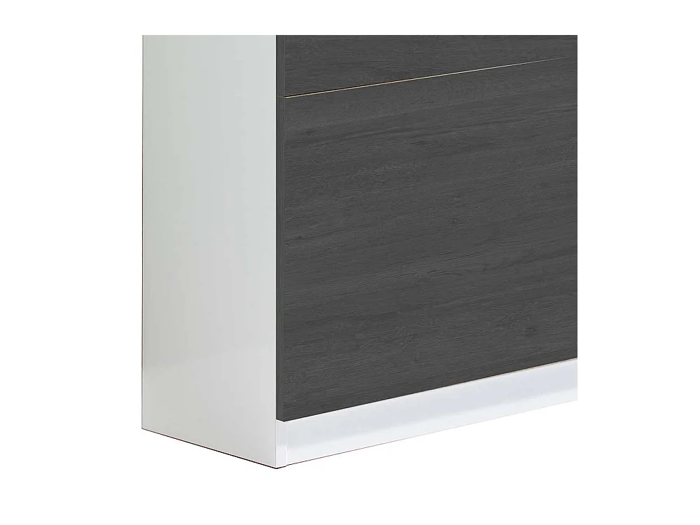 Schuhkipper in Schwarzgrau und Weiß modern