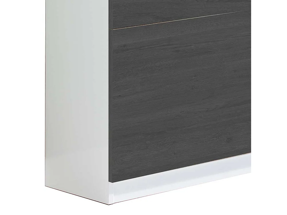 Schuhkipper in Schwarzgrau und Weiß modern