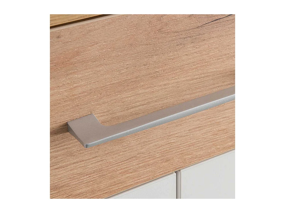 Schuhschrank in Weiß Eiche 90 cm