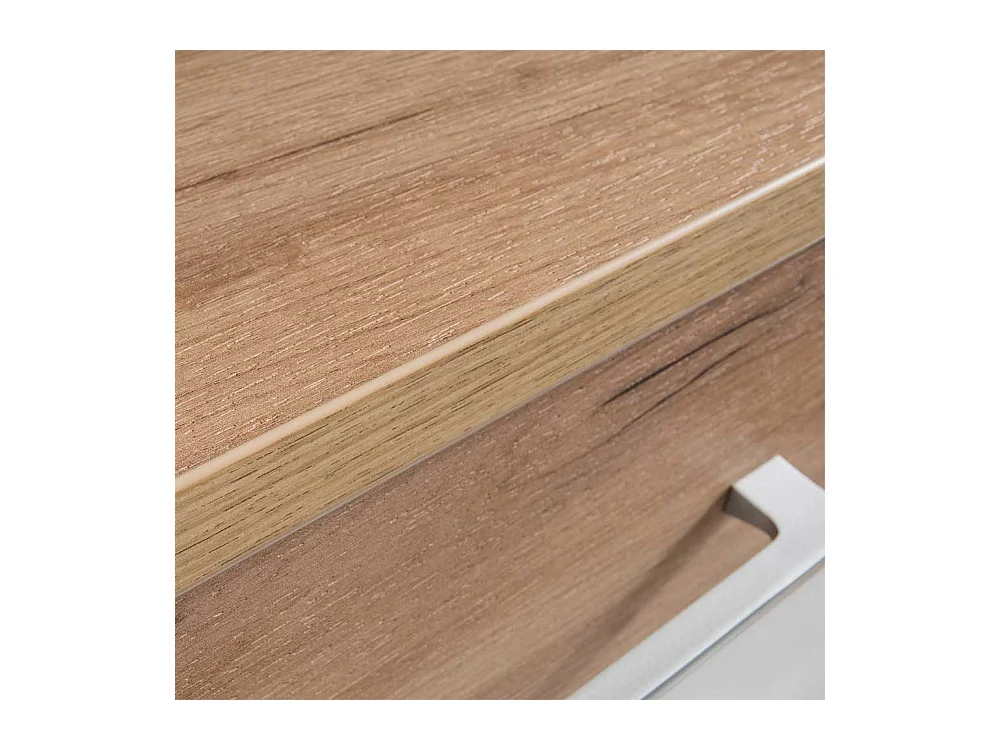 Schuhschrank in Weiß Eiche 90 cm