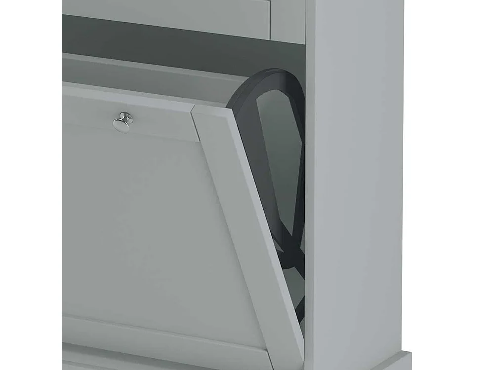 Schuhschrank Schuh Klappschrank mit einer Schublade inklusive zwei Schuhklappen