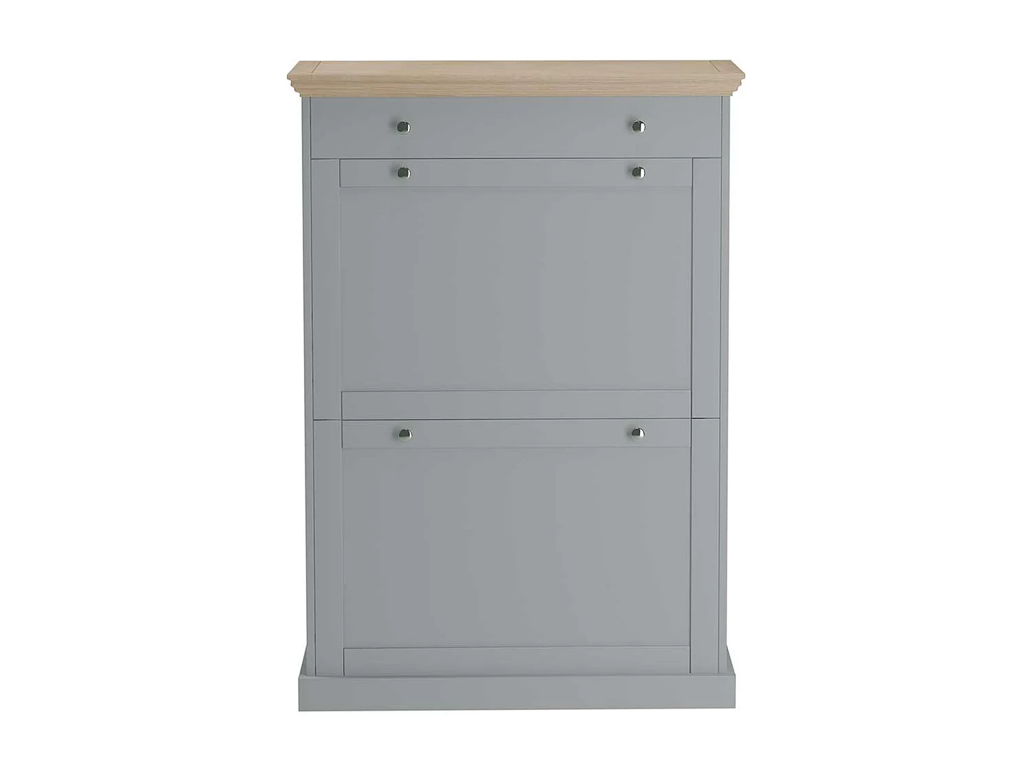 Schuhschrank Schuh Klappschrank mit einer Schublade inklusive zwei Schuhklappen