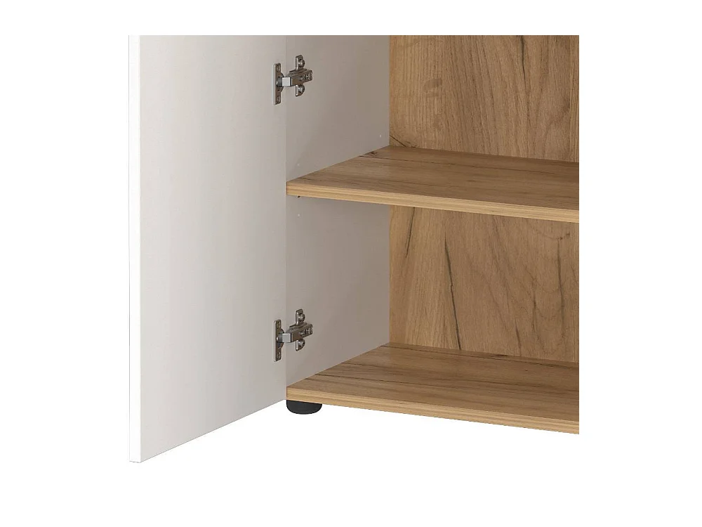 Schuhschrank Garderobenschuhschrank melaminbeschichtet mit Drehtüren