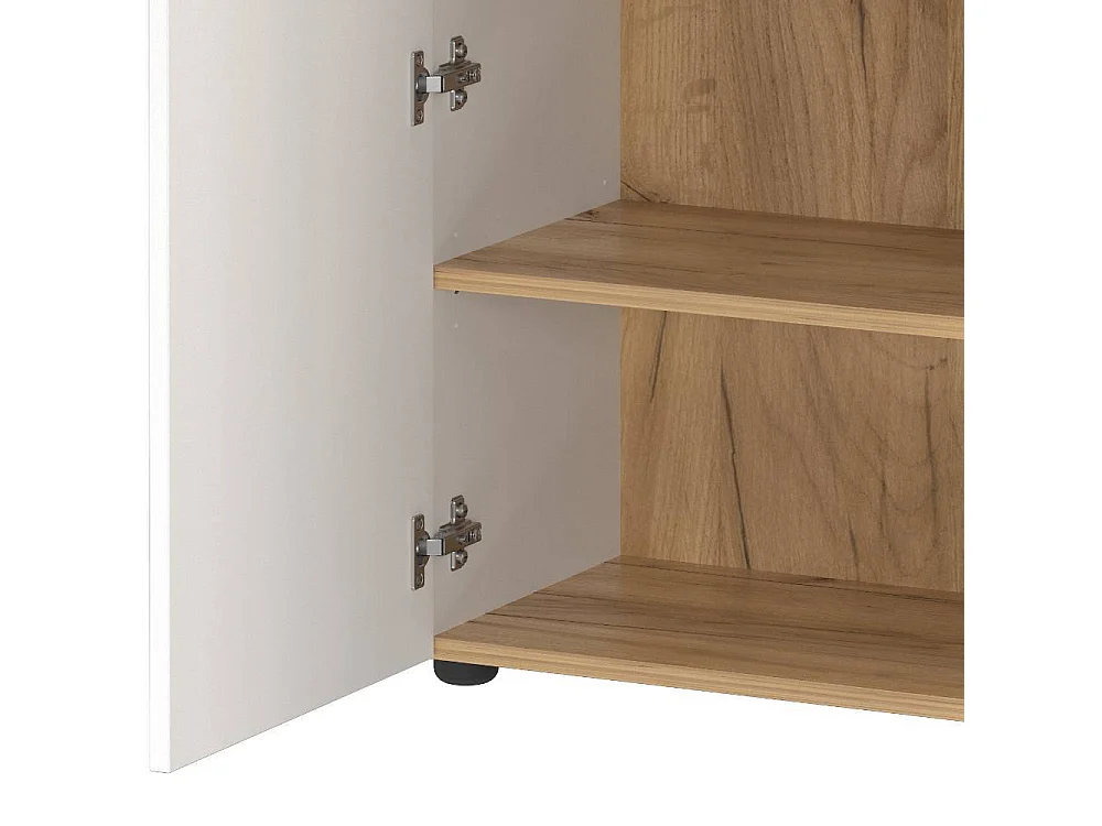 Schuhschrank Garderobenschuhschrank melaminbeschichtet mit Drehtüren