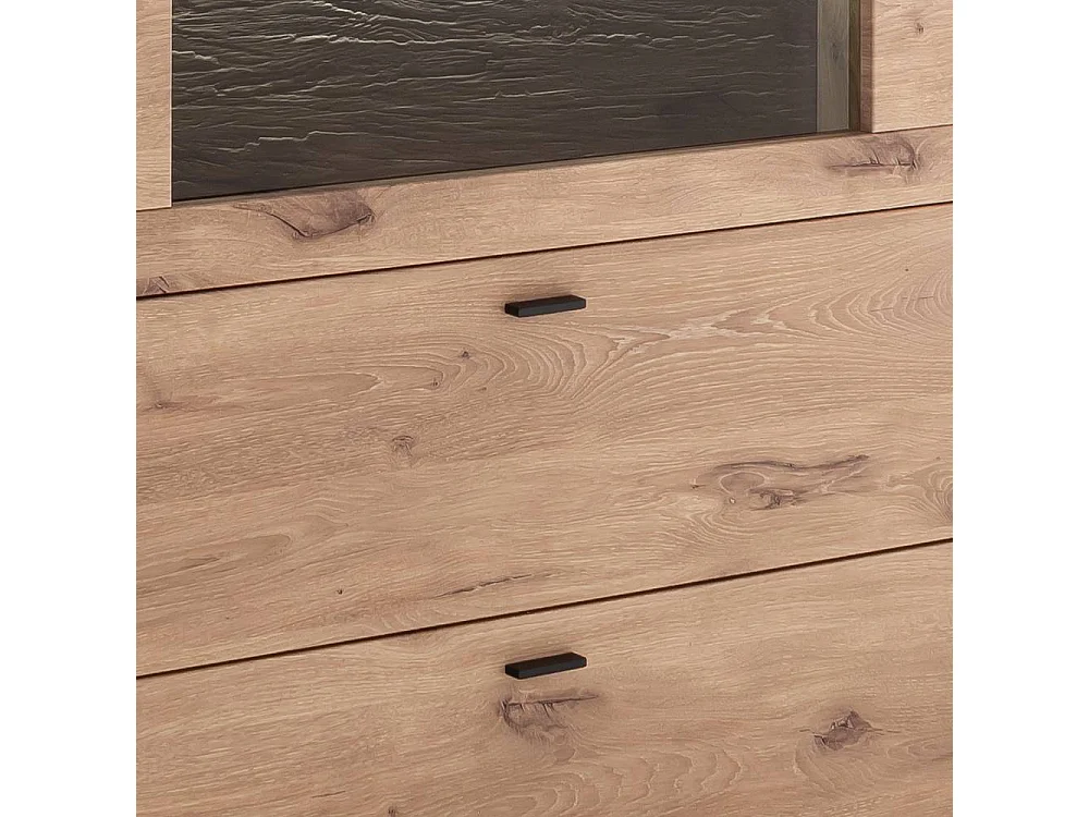 Schuhschrank Wandschrank mit LED Beleuchtung und Metallgriffen