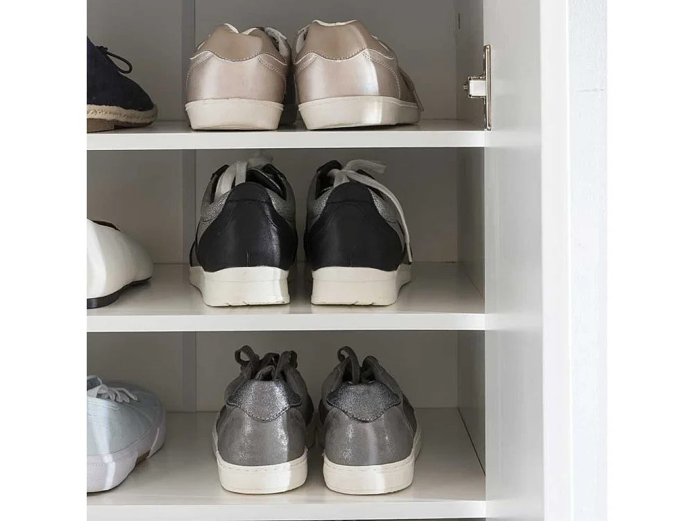 Garderoben Schuhschrank in Weiß 55 cm