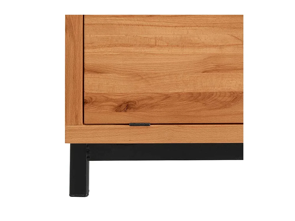 Garderobenschuhschrank im Industry und Loft Stil Kernbuche Massivholz