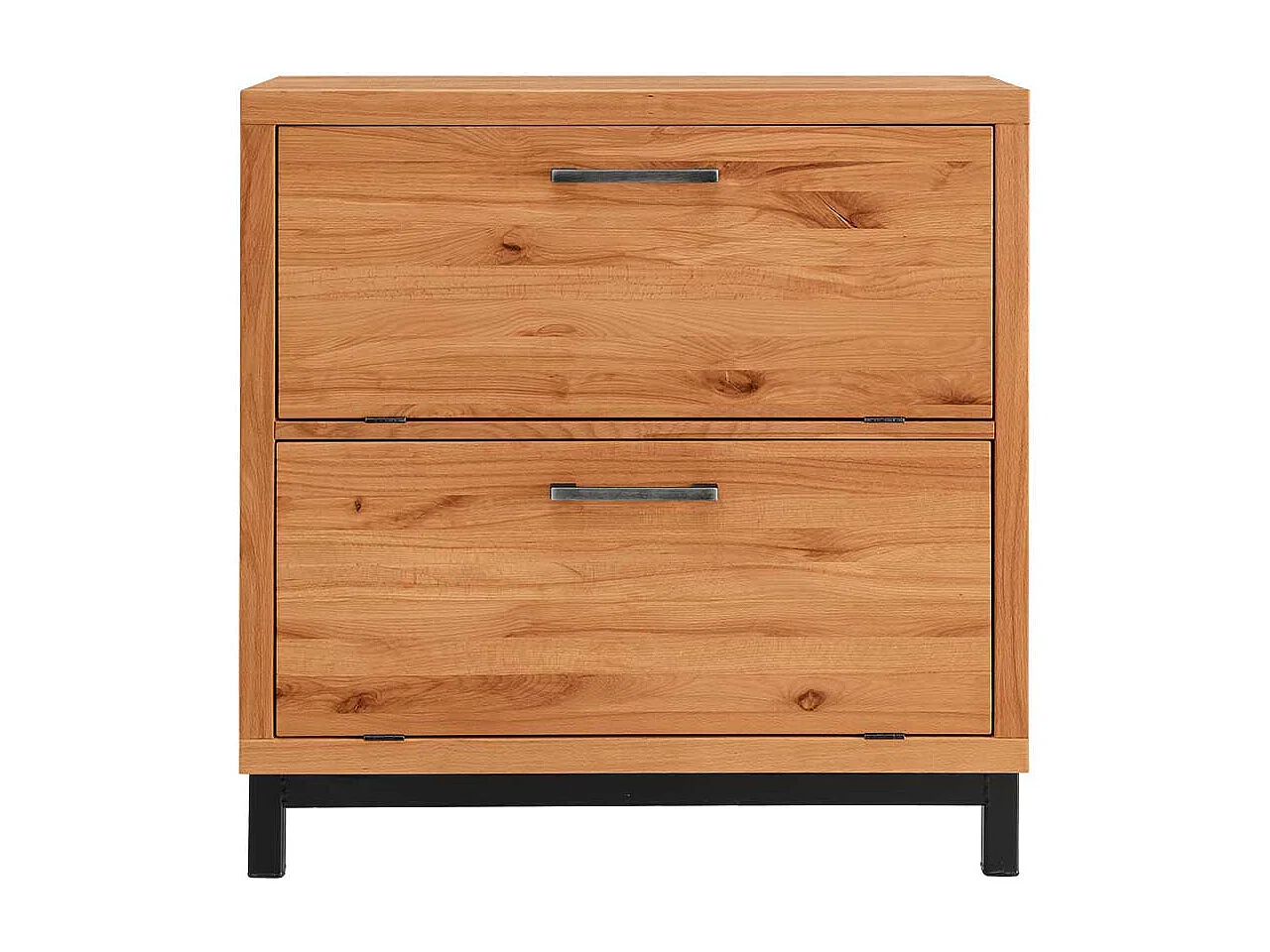 Garderobenschuhschrank im Industry und Loft Stil Kernbuche Massivholz