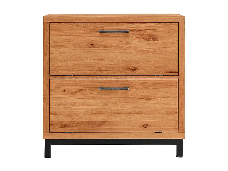 Garderobenschuhschrank im Industry und Loft Stil Kernbuche Massivholz