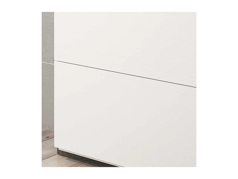 Schuhkipper in Schwarzgrau und Weiß 80 cm breit