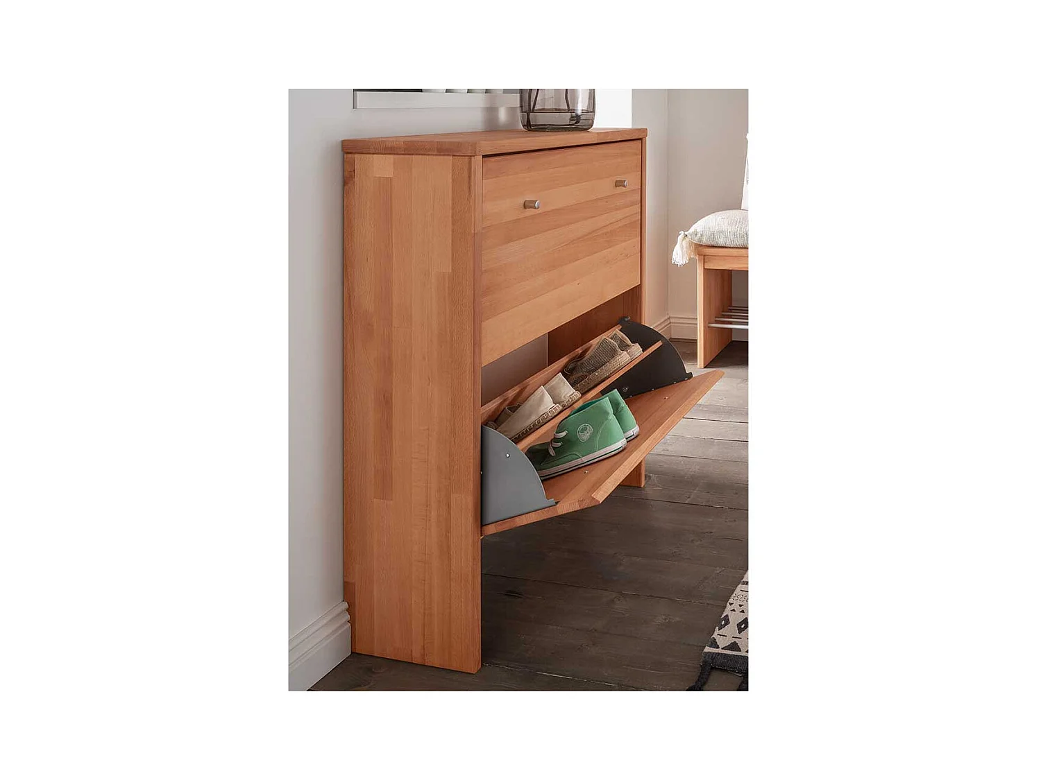 Schuhklapper aus Buche Massivholz modernem Design